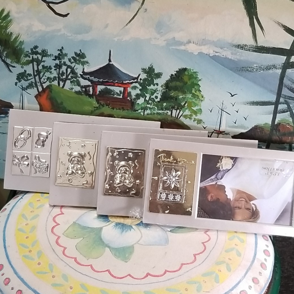 4 table picture frames 3.5"x5" new